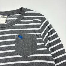 Load image into Gallery viewer, Boys Abercrombie Kids, striped long sleeve tee / top, Sz: L, armpit to armpit: 40cm, shoulder to cuff: 58cm, GUC, size 12-14,  