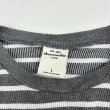 Load image into Gallery viewer, Boys Abercrombie Kids, striped long sleeve tee / top, Sz: L, armpit to armpit: 40cm, shoulder to cuff: 58cm, GUC, size 12-14,  