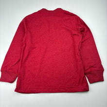 Load image into Gallery viewer, Boys Nautica, red marle long sleeve henley top, no size, armpit to armpit: 33cm, shoulder to cuff: 38.5cm, EUC, size 5-6,  