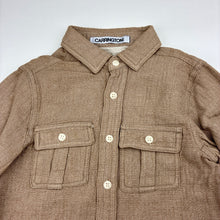 Load image into Gallery viewer, Boys CARRINGTON KIDS, thick long sleeve shirt, no size, armpit to armpit: 34.5cm, shoulder to cuff: 42cm, EUC, size 6-7,  