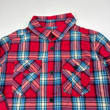 Load image into Gallery viewer, Boys Milkshake, checked cotton long sleeve shirt, no size, armpit to armpit: 34cm, shoulder to cuff: 39cm, GUC, size 5-6,  