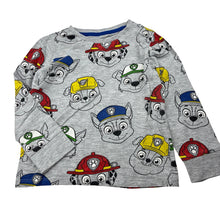 Load image into Gallery viewer, Boys Nickelodeon, Paw Patrol long sleeve pyjama top, no size, armpit to armpit: 32cm, shoulder to cuff: 35cm, FUC, size 4,  