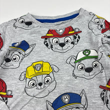 Load image into Gallery viewer, Boys Nickelodeon, Paw Patrol long sleeve pyjama top, no size, armpit to armpit: 32cm, shoulder to cuff: 35cm, FUC, size 4,  