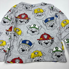 Load image into Gallery viewer, Boys Nickelodeon, Paw Patrol long sleeve pyjama top, no size, armpit to armpit: 32cm, shoulder to cuff: 35cm, FUC, size 4,  