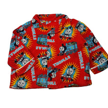 Load image into Gallery viewer, Boys Thomas &amp; Friends, flannel cotton pyjama top, no size, armpit to armpit: 34cm, shoulder to cuff: 26.5cm, FUC, size 1,  