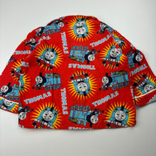 Load image into Gallery viewer, Boys Thomas &amp; Friends, flannel cotton pyjama top, no size, armpit to armpit: 34cm, shoulder to cuff: 26.5cm, FUC, size 1,  