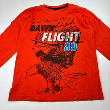 Load image into Gallery viewer, Boys DARE ME, orange cotton long sleeve tee / top, no size, armpit to armpit: 34cm, shoudler to cuff: 39cm, GUC, size 6,  