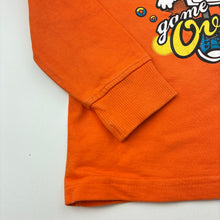 Load image into Gallery viewer, Boys GLOBAL REPUBLIC, orange long sleeve tee / top, no size, armpit to armpit: 29cm, shoulder to cuff: 35cm, GUC, size 4,  