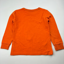 Load image into Gallery viewer, Boys GLOBAL REPUBLIC, orange long sleeve tee / top, no size, armpit to armpit: 29cm, shoulder to cuff: 35cm, GUC, size 4,  