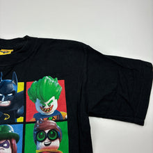 Load image into Gallery viewer, Boys LEGO, Batman cotton tee / top, no size, armpit to armpit: 36.5cm, GUC, size 7-8,  