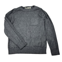 Load image into Gallery viewer, Boys TOPFEELING, grey knit sweater / jumper, no size, armpit to armpit: 30cm, shoulder to cuff: 40cm, GUC, size 5-6,  