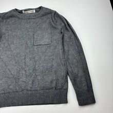Load image into Gallery viewer, Boys TOPFEELING, grey knit sweater / jumper, no size, armpit to armpit: 30cm, shoulder to cuff: 40cm, GUC, size 5-6,  