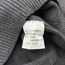 Load image into Gallery viewer, Boys TOPFEELING, grey knit sweater / jumper, no size, armpit to armpit: 30cm, shoulder to cuff: 40cm, GUC, size 5-6,  