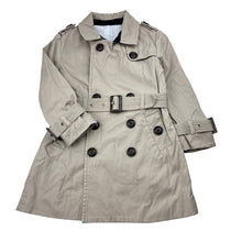 Load image into Gallery viewer, Boys grey, trenchcoat, no labels, L: 52cm, armpit to armpit: 31.5cm, shoulder to cuff: 36cm, GUC, size 4-5,  