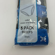 Load image into Gallery viewer, Boys Favourites, 5 pack cotton briefs, NEW, size 10-12,  
