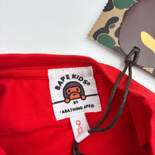 Load image into Gallery viewer, Unisex red, stretchy tee / top, armpit to armpit: 29cm, NEW, size 2,  