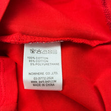 Load image into Gallery viewer, Unisex red, stretchy tee / top, armpit to armpit: 29cm, NEW, size 2,  