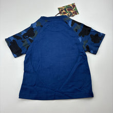Load image into Gallery viewer, Boys blue, tee / top, shark, armpit to armpit: 27cm, NEW, size 2,  