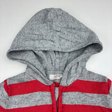 Load image into Gallery viewer, Boys Seed, knit cotton zip hoodie sweater, no size, armpit to armpit: 32cm, armpit to cuff: 30cm, FUC, size 5,  