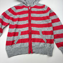 Load image into Gallery viewer, Boys Seed, knit cotton zip hoodie sweater, no size, armpit to armpit: 32cm, armpit to cuff: 30cm, FUC, size 5,  