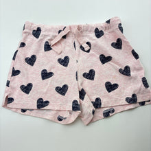 Load image into Gallery viewer, Girls pink, cotton pyjama top &amp; shorts, no size, armpit to armpit: 32cm, W: 26cm across unstretched, FUC, size 6-7,  