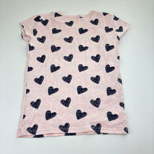 Load image into Gallery viewer, Girls pink, cotton pyjama top &amp; shorts, no size, armpit to armpit: 32cm, W: 26cm across unstretched, FUC, size 6-7,  