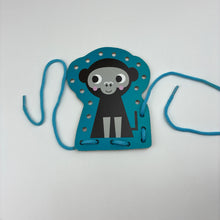 Load image into Gallery viewer, Toys Wooden, Set of 4 learn to lace animals, EUC,