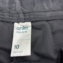 Load image into Gallery viewer, Girls Anko, grey velour casual pants, elasticated, Inside leg: 53cm, GUC, size 10,  