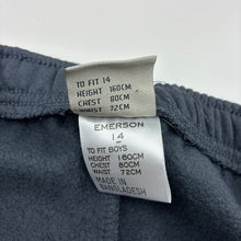 Load image into Gallery viewer, Boys Emerson, grey fleece lined track pants, Inside leg: 66cm, EUC, size 14,  