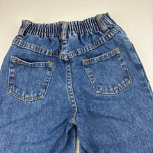 Load image into Gallery viewer, Boys KIDS STUFF, vintage blue denim jeans, elasticated, Inside leg: 42cm, EUC, size 4,  