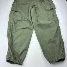 Load image into Gallery viewer, Unisex Uniqlo, khaki lightweight cargo pants, adjustable, Inside leg: 57cm, EUC, size 11-12,  