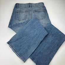 Load image into Gallery viewer, Girls J Girl, stretch denim bootcut jeans, adjustable, Inside leg: 67cm, GUC, size 10,  