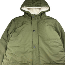 Load image into Gallery viewer, Boys Target, fleece lined khaki puffer jacket / coat, EUC, size 16,  