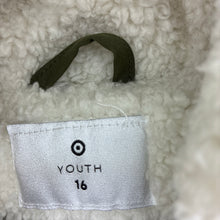 Load image into Gallery viewer, Boys Target, fleece lined khaki puffer jacket / coat, EUC, size 16,  