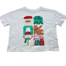 Load image into Gallery viewer, Girls Target, cropped Christmas tee / top, no size, armpit to armpit: 40cm, FUC, size 10,  
