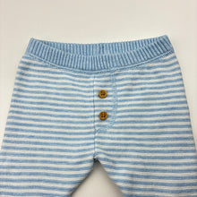 Load image into Gallery viewer, Unisex Sprout, knitted cotton leggings / bottoms, GUC, size 000,  