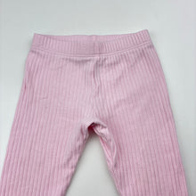 Load image into Gallery viewer, Girls Dymples, pink ribbed leggings / bottoms, EUC, size 00,  