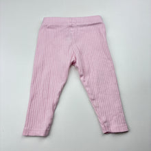 Load image into Gallery viewer, Girls Dymples, pink ribbed leggings / bottoms, EUC, size 00,  
