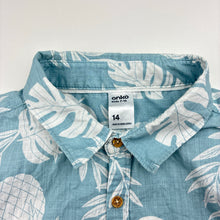 Load image into Gallery viewer, Boys Anko, cotton short sleeve shirt, light mark lower front, FUC, size 14,  