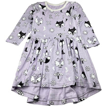 Load image into Gallery viewer, Girls Milk &amp; Masuki, purple organic cotton long sleeve dress, labels removed, armpit to armpit: 31cm, EUC, size 5, L: 55cm