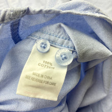 Load image into Gallery viewer, Boys PADINI AUTHENTICS, blue cotton long sleeve shirt, no size, armpit to armpit: 39cm, shoulder to cuff: 48cm, GUC, size 8-9,  