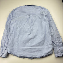 Load image into Gallery viewer, Boys PADINI AUTHENTICS, blue cotton long sleeve shirt, no size, armpit to armpit: 39cm, shoulder to cuff: 48cm, GUC, size 8-9,  