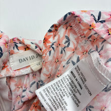Load image into Gallery viewer, Girls David Jones, floral viscose summer dress, FUC, size 12, L: 107cm