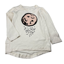 Load image into Gallery viewer, Girls Milk &amp; Masuki, organic cotton long sleeve top, labels removed, armpit to armpit: 34cm, shoulder to cuff: 37cm, FUC, size 5-6,  