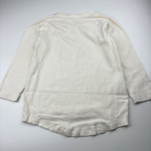 Load image into Gallery viewer, Girls Milk &amp; Masuki, organic cotton long sleeve top, labels removed, armpit to armpit: 34cm, shoulder to cuff: 37cm, FUC, size 5-6,  