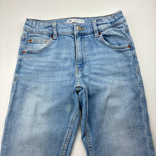 Load image into Gallery viewer, Girls Zara, stretch denim jeans, adjustable, Inside leg: 65cm, FUC, size 11-12,  