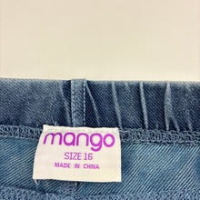 Load image into Gallery viewer, Girls Mango, stretch denim leggings / jeggings, elasticated, Inside leg: 70cm, FUC, size 16,  