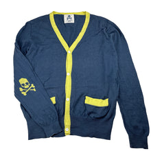 Load image into Gallery viewer, Unisex SCALPERS KIDS, lightweight knitted cotton cardigan, armpit to armpit: 42cm, shoulder to cuff: 52cm, FUC, size 14,  