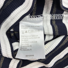 Load image into Gallery viewer, Girls Eve's Sister, ribbed long sleeve top, no size, armpit to armpit: 29cm, shoulder to cuff: 41cm, light marks lower back, FUC, size 6,  