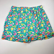Load image into Gallery viewer, Girls Tilii, colourful stretchy pyjama shorts, elasticated, GUC, size 14,  